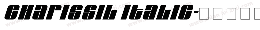 CharisSIL Italic字体转换